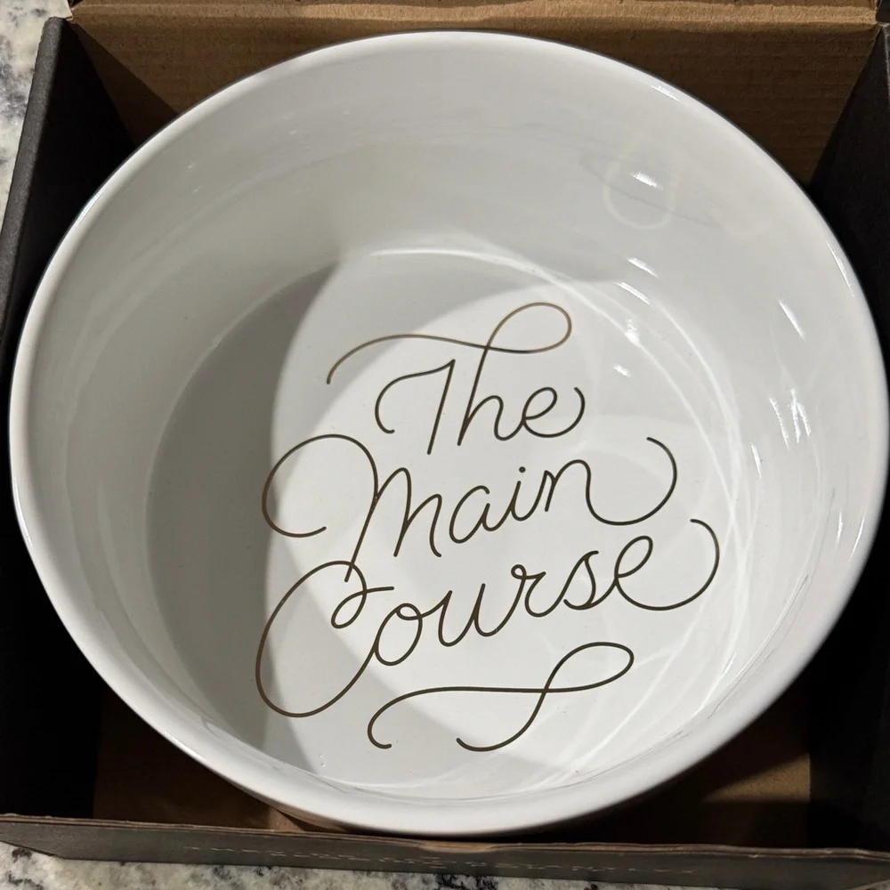 'The Main Course' Dog Bowl